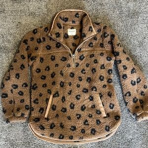 Abercrombie quarter-zip Sherpa sweatshirt